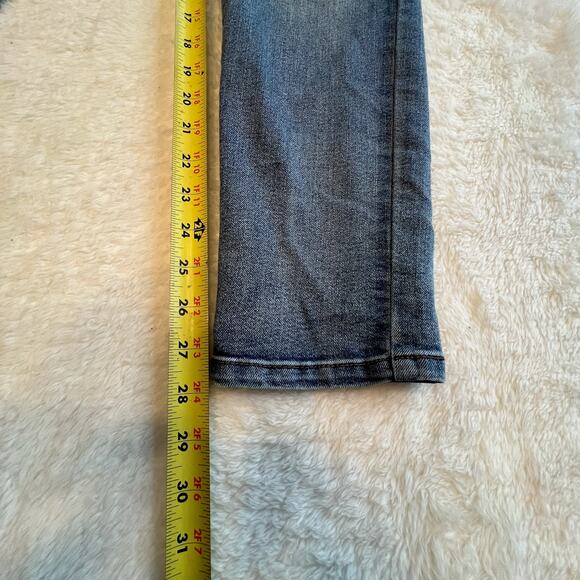 Knox Rose Women's Floral Embroidered Skinny Entubado Denim Jeans Size 12 Boho - Picture 7 of 7